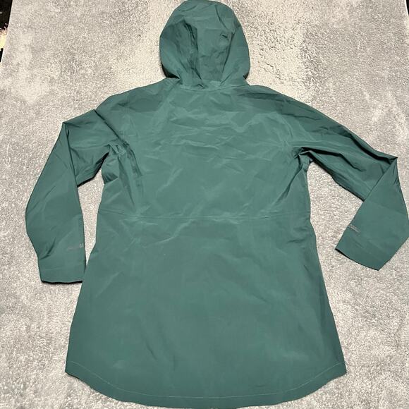 Eddie Bauer Jacket Womens XL Green Rain Hooded Outdoor Coat - Picture 3 of 9